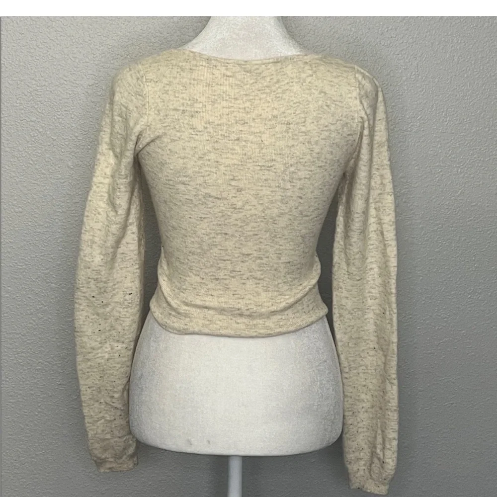 Aritzia Wilfred Cropped Long Sleeve Sweater Size Small